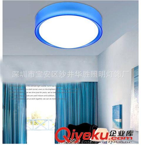 gdLED吸頂燈 陽臺燈過道燈房餐廳燈飾 圓形亞克力彩色吸頂燈原始圖片3