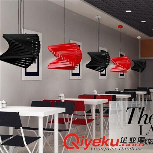 鐵藝咖啡廳吧臺(tái)個(gè)性吊燈 創(chuàng)意餐廳現(xiàn)代簡約led燈具 臥室書房吊燈