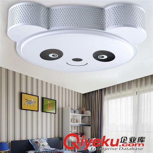 廠家直銷熊貓兒童臥室房燈 led鐵藝吸頂燈 卡通現(xiàn)代創(chuàng)意燈具燈飾原始圖片2