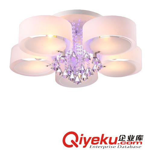 工廠直銷 現代簡約經典款水晶客廳臥室吸頂燈LED 壓克力圈吸頂燈原始圖片2