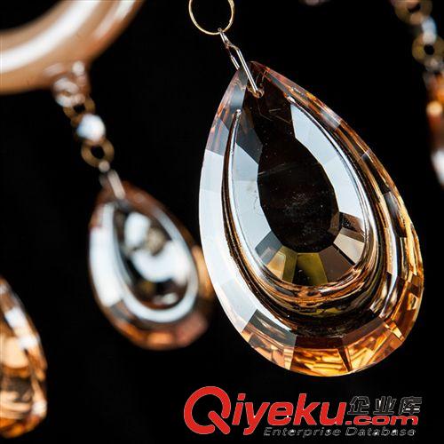 廠家直銷創(chuàng)意客廳水晶吊燈 現(xiàn)代簡約酒店客房彎管蠟燭水晶燈原始圖片2