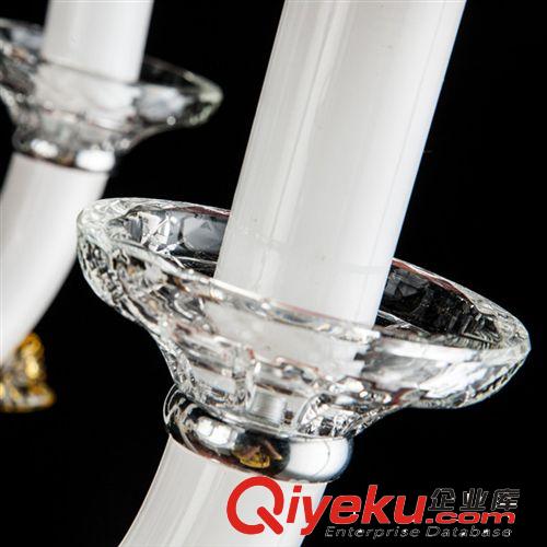 熱銷創(chuàng)意客廳臥室水晶吊燈 現(xiàn)代簡約酒店走廊彎管蠟燭水晶燈原始圖片3