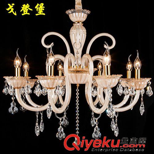 熱銷創(chuàng)意客廳臥室水晶吊燈 現(xiàn)代簡約酒店走廊彎管蠟燭水晶燈