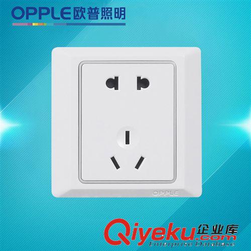 歐普照明zp插座開關(guān)面板鋼板P03系列琉璃金P031094-J3-五孔