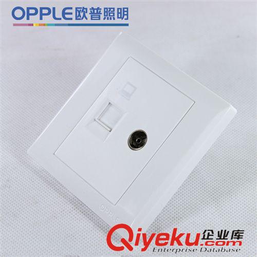 歐普照明 zp 86型墻壁電工開關(guān)插座致美P08系列 電腦電視插座原始圖片2