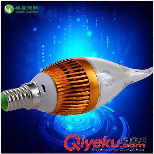 tj 超亮led燈泡尖泡節能燈護眼光源e14螺口蠟燭燈泡220v 3w 5w