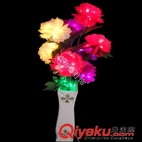 LED牧丹花燈 LED仿真花燈 LED彩燈 家居裝飾燈 落地陶瓷燈 廠家