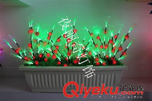 廠家生產LED光纖毛球條盆燈 LED花盆燈 LED仿真花盆燈 樹燈