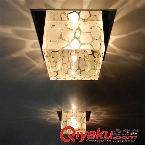 【企業集l采】水晶燈玄關過道燈大廳走廊吸頂燈 大功率led水晶燈
