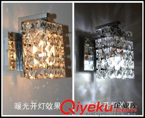 廠家直銷床頭水晶燈單頭雙頭現(xiàn)代簡約客廳壁燈led水晶節(jié)能燈B002