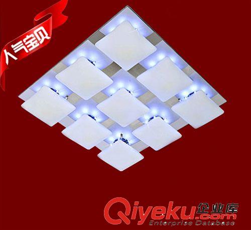 星星點燈 客廳吸頂燈led水晶燈現代簡約遙控臥室燈圓形鉆石玻璃燈