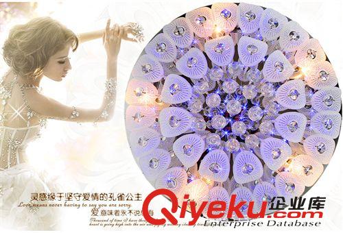星星點燈 客廳吸頂燈led水晶燈現代簡約遙控臥室燈圓形鉆石玻璃燈