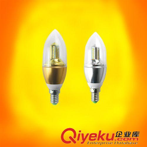 客廳燈專用燈泡led蠟燭燈led尖泡超亮3/4/5wled貼片E14螺口拉尾泡