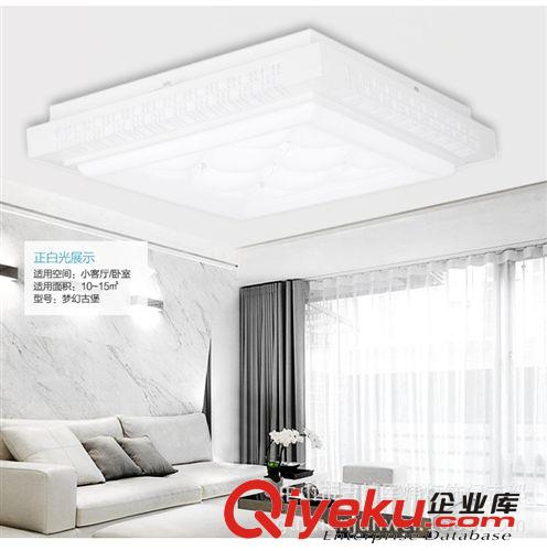 古鎮(zhèn)現(xiàn)貨客廳臥室吸頂燈飾簡約正方形大廳長方形led燈具燈飾批發(fā)原始圖片3