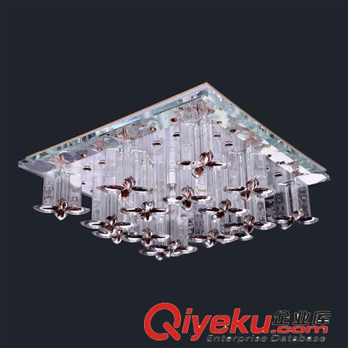 格揚(yáng)新款現(xiàn)代奢華長方形客廳水晶燈 LED大廳水晶吸頂燈6110-18