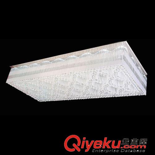 格揚新款現代奢華長方形客廳水晶燈 LED大廳水晶吸頂燈6110-18