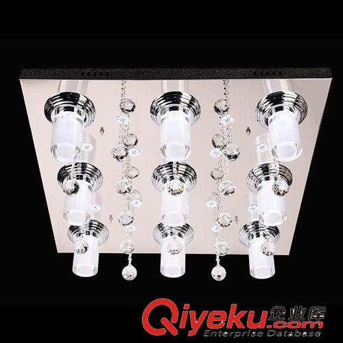爆款古鎮燈具批發LED節能現代長方形水晶吸頂燈廠家直銷8027-25