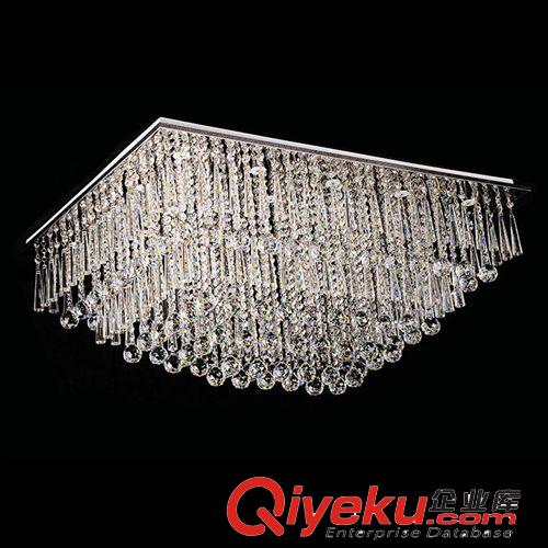 現(xiàn)代簡約圓形大功率LED節(jié)能水晶吸頂燈客廳臥室燈具燈飾9086原始圖片3