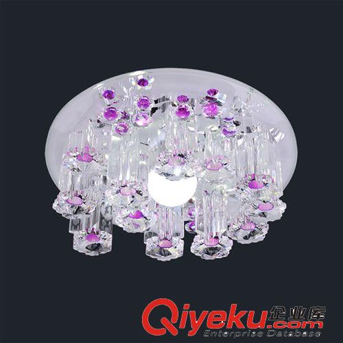現代新款七彩水晶led過道燈玄關走廊門廳入戶陽臺燈N0809