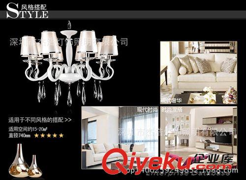 批發(fā)開元來美款天鵝燈吊燈 鋅合金水晶吊燈客廳餐廳燈 后現(xiàn)代吊燈原始圖片3