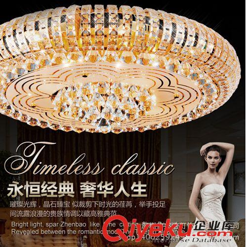 客廳吸頂水晶燈 圓形led節(jié)能現(xiàn)代簡(jiǎn)約時(shí)尚奢華 臥室餐廳燈飾燈具原始圖片2