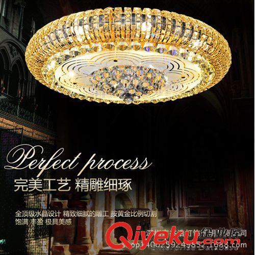 客廳吸頂水晶燈 圓形led節(jié)能現(xiàn)代簡(jiǎn)約時(shí)尚奢華 臥室餐廳燈飾燈具原始圖片3