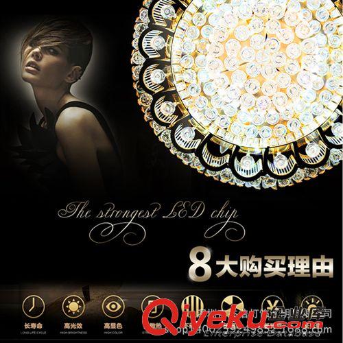 歐式奢華水晶燈led貼片客廳燈花形傳統(tǒng)黃色吸頂燈大廳餐廳燈飾具原始圖片3