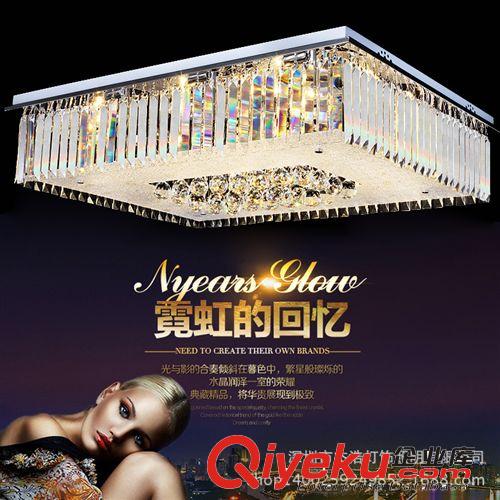 gd現代簡約長方形水晶燈長方形客廳燈臥室燈吸頂燈餐廳燈具混批原始圖片3