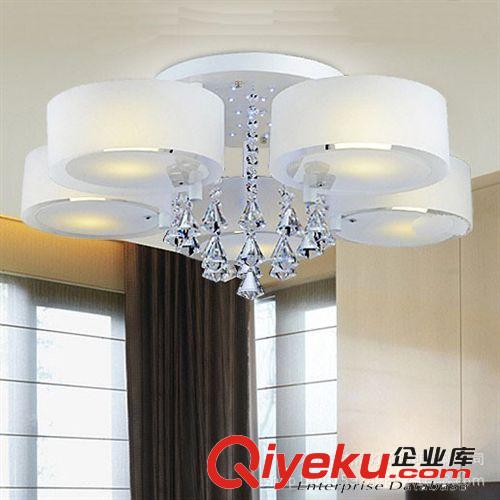 led吸頂燈水晶燈客廳燈現代簡約臥室燈溫馨三頭五頭七頭燈飾批發