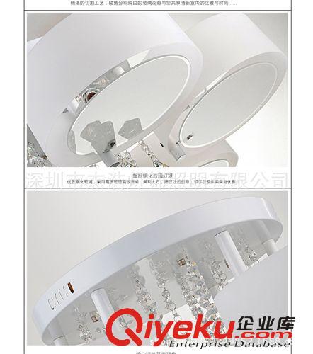 led吸頂燈水晶燈客廳燈現代簡約臥室燈溫馨三頭五頭七頭燈飾批發