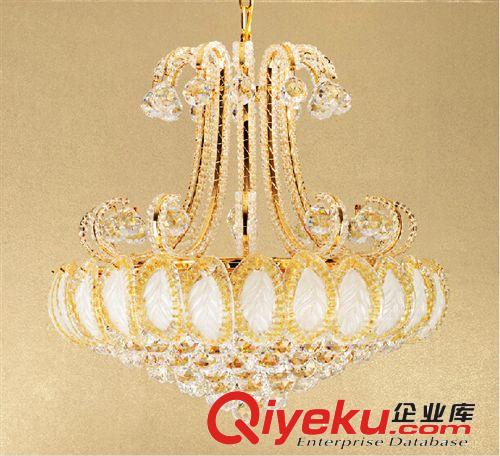 華都金黃色創意水晶燈餐廳藝術客廳臥室房間復式樓水晶大小吊燈具原始圖片3