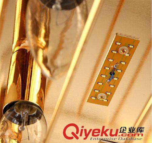 中山古鎮廠家供水晶燈客廳燈具LED長方形波浪吸頂燈