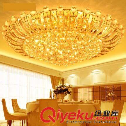 邦家燈飾圓形大功率七彩LED客廳燈現代簡約臥室大廳水晶吸頂燈飾原始圖片3