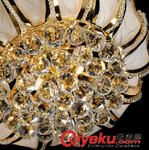 華都燈飾富貴蓮花水晶燈客廳吊燈 現(xiàn)代簡約 創(chuàng)意餐廳水晶吊燈臥室