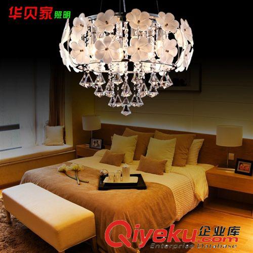 一件代發(fā) 歐式吊燈創(chuàng)意鐵藝水晶燈 餐廳燈K9水晶 燈飾 燈具批發(fā)原始圖片2