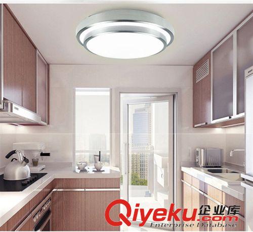 雙層鋁材燈吸頂燈 現代客廳陽臺LED吸頂燈 圓形燈具批發