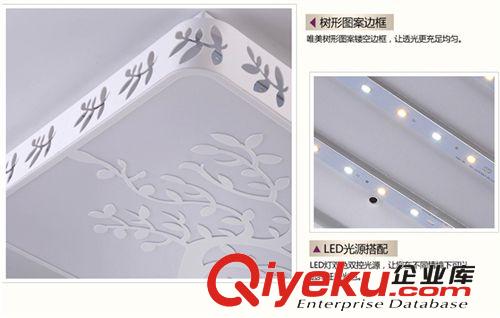 包郵 現(xiàn)代簡約LED客廳燈 長方形臥室房間燈/書房燈具 led吸頂燈原始圖片2