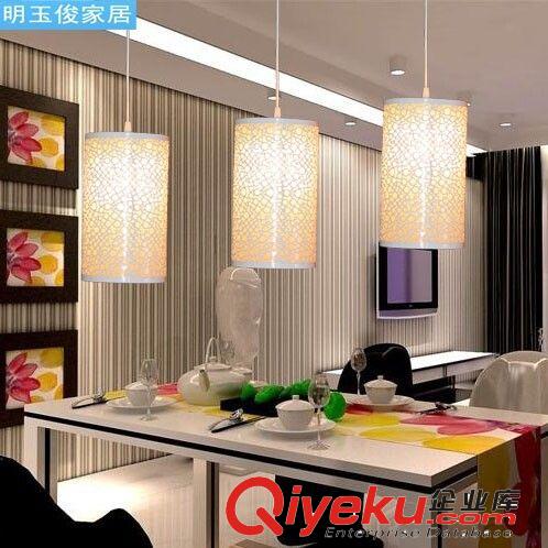 簡約現代餐廳燈吊燈  白色鐵藝餐廳藝術時尚吊燈 2014 廠家直銷