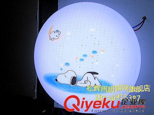 常州松輝燈飾廠家直供家居照明{gx}節能亞克力胖邊透明面包吸頂燈