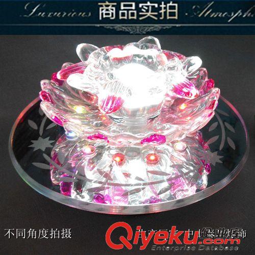 LED七彩水晶燈過道燈  LED水晶吸頂燈大廳水晶燈批發(fā)燈具原始圖片3