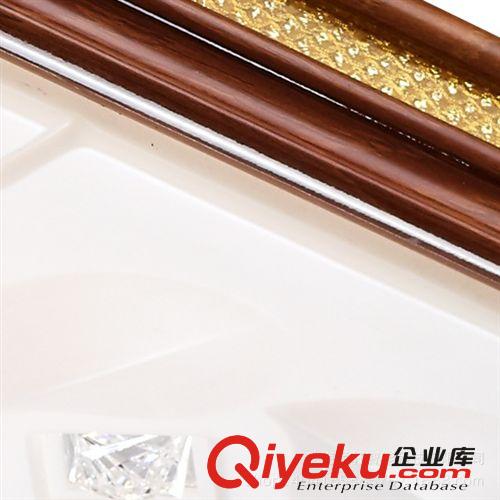 高貴金屬邊框LED吸頂燈客廳燈 亞克力材質燈具家用長方形藝術燈飾原始圖片3