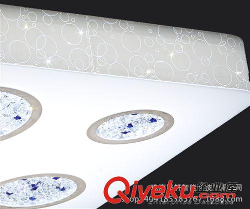 2014新品藍(lán)色魅惑LED客廳燈臥室燈 進(jìn)口亞克力材質(zhì)水晶圓圈吸頂燈原始圖片2