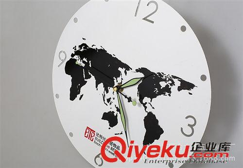 廠家現(xiàn)貨批發(fā)掛鐘時尚掛鐘創(chuàng)意掛鐘世界地圖掛鐘原始圖片2