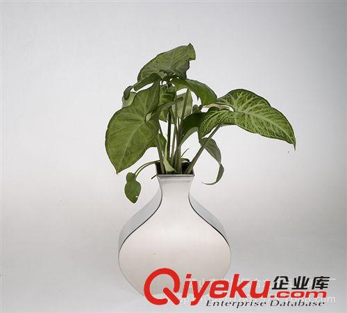 金屬不銹鋼花瓶大肚花瓶時尚簡約小花瓶原始圖片2
