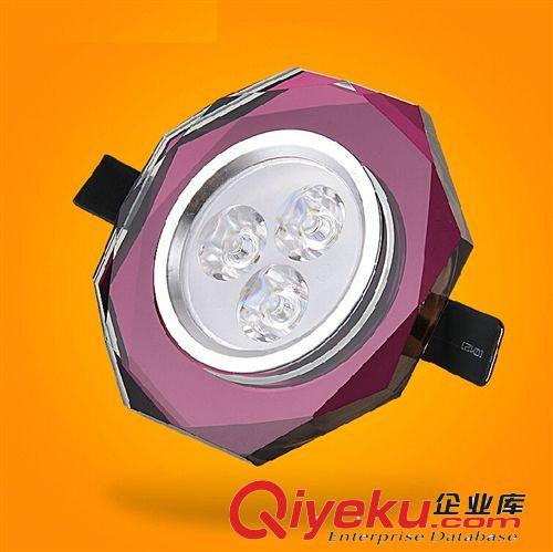 星燦燈飾 LED3W水晶天花燈射燈筒燈全套客廳背景墻燈 廠家直銷原始圖片2