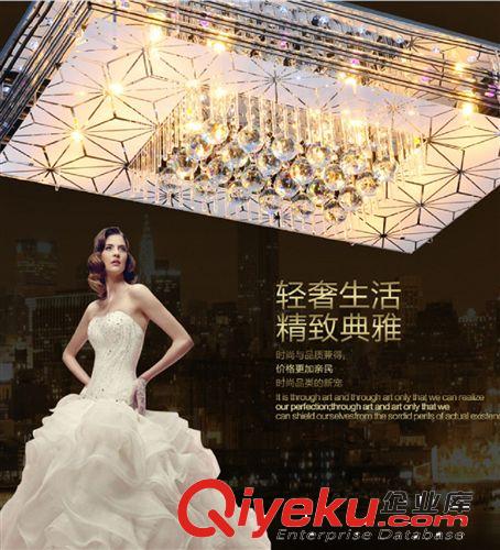 金黃色水晶燈 居家客廳 臥室吸頂燈圓形 電動旋轉(zhuǎn)燈具七彩LED燈飾