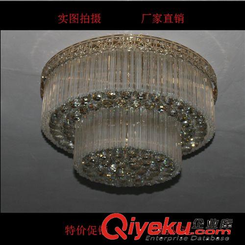 傳統(tǒng)金黃色水晶燈 家用圓形客廳燈臥室吸頂燈 LED燈飾 歐式吸頂燈