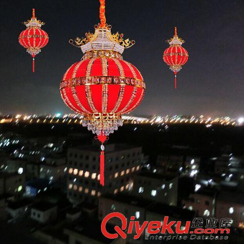 傳統(tǒng)紅燈籠 LED水晶吊燈居家客廳臥室餐廳走廊陽(yáng)照明門(mén)庭吊燈喜慶原始圖片3