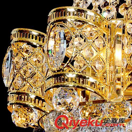金色水晶吊燈家居餐廳吊燈客廳臥室燈酒店工程吊燈歐式 一件代發(fā)原始圖片2