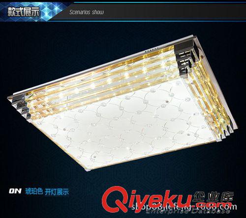 新款大氣LED吸頂燈長方形現代簡約客廳燈大廳餐廳吸頂燈具包郵原始圖片2